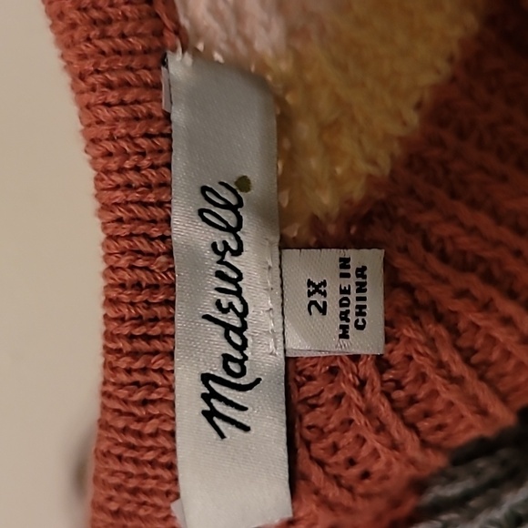 Madewell Striped Grandfield Tie-Strap Sweater Tank - 2x - Picture 4 of 6